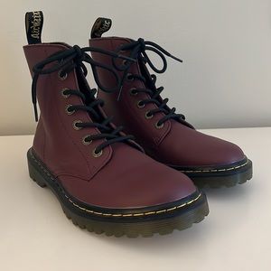 Burgundy Dr. Martens Boots